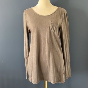 Gap Large Scoop Neck Long Sleeve Tee